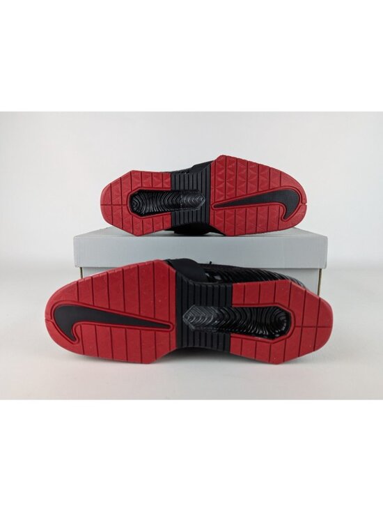 Nike Romaleos 4 Men\'s Size 9.5 Black University Red White Weightlifting Shoes